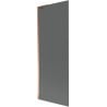 Mexen Next L 1-wing Bath Screen 70 x 150 cm, Graphite, Rose Gold - 895-070-000-03-40-60
