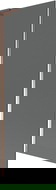 Mexen Next L Bathtub Screen 1-Panel 70 x 150 cm, Graphite, Rose Gold - 895-070-000-03-40-60