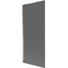 Mexen Next L Bathtub Screen 1-Panel 80 x 150 cm, Graphite, Rose Gold - 895-080-000-03-40-60