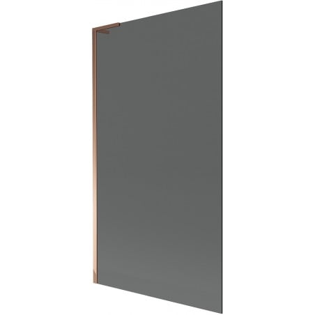 Mexen Next L Bathtub Screen 1-Panel 100 x 150 cm, Graphite, Rose Gold - 895-100-000-03-40-60