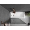 Mexen Next L Bathtub Screen 1-Panel 100 x 150 cm, Graphite, Rose Gold - 895-100-000-03-40-60