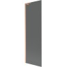 Mexen Next L Bathtub Screen 1-Panel 60 x 150 cm, Graphite, Brushed Copper - 895-060-000-03-40-65