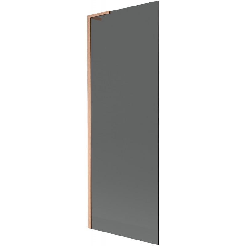 Mexen Next L bath screen 1-winged 70 x 150 cm, graphite, brushed copper - 895-070-000-03-40-65