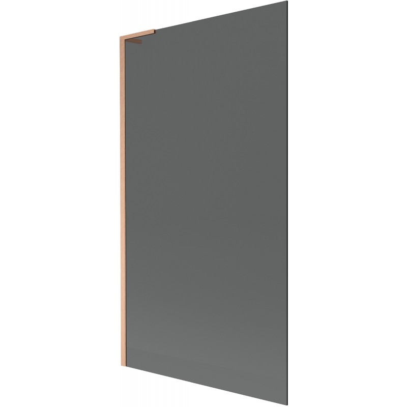 Mexen Next L bathtub screen 1-wing 100 x 150 cm, graphite, brushed copper - 895-100-000-03-40-65