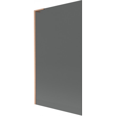 Mexen Next L Bathtub Screen 1-Panel 100 x 150 cm, Graphite, Brushed Copper - 895-100-000-03-40-65