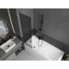 Mexen Next L bathtub screen 1-wing 50 x 150 cm, graphite, brushed gun gray - 895-050-000-03-40-66
