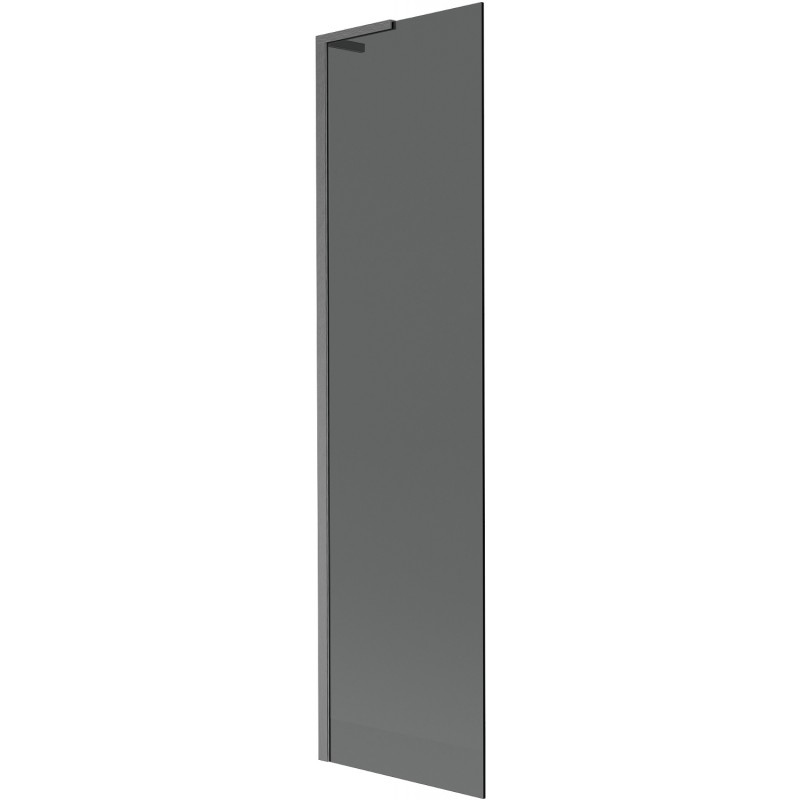 Mexen Next L bath screen 1-wing 50 x 150 cm, graphite, brushed gun gray - 895-050-000-03-40-66