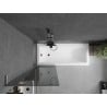 Mexen Next L bathtub screen 1-panel 60 x 150 cm, graphite, brushed gun gray - 895-060-000-03-40-66