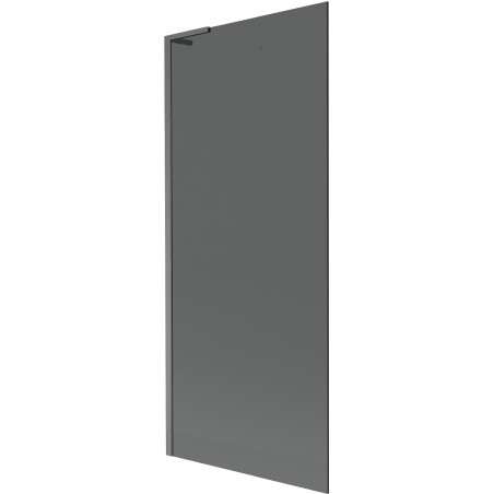 Mexen Next L 1-Wing Bathtub Screen 80 x 150 cm, Graphite, Brushed Gun Gray - 895-080-000-03-40-66