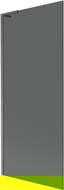 Mexen Next L Bath Screen Single-Winged 80 x 150 cm, Graphite, Brushed Gun Gray - 895-080-000-03-40-66