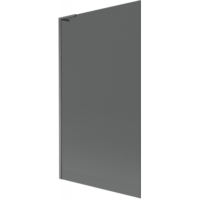 Mexen Next L 1-wing Bathtub Screen 100 x 150 cm, Graphite, Brushed Gun Gray - 895-100-000-03-40-66