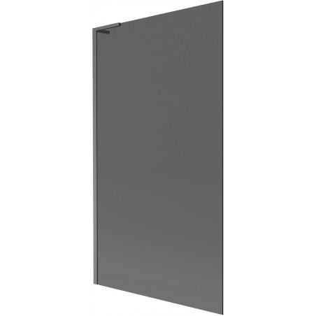 Mexen Next L 1-wing Bathtub Screen 100 x 150 cm, Graphite, Brushed Gun Gray - 895-100-000-03-40-66