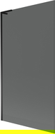 Mexen Next L 1-wing Bathtub Screen 100 x 150 cm, graphite, black - 895-100-000-03-40-70