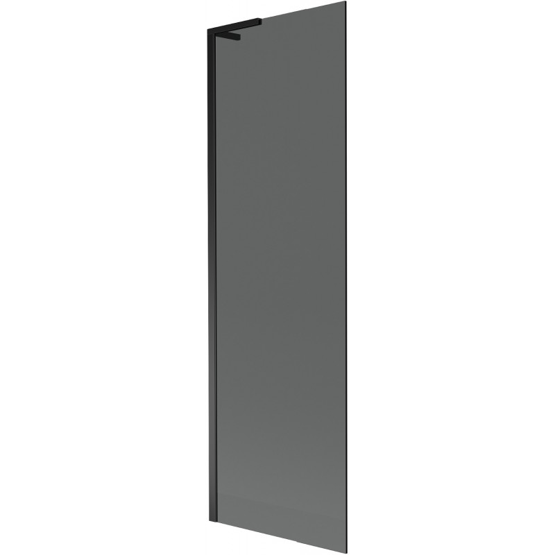 Mexen Next L Bathtub Screen, 1-Panel, 60 x 150 cm, Graphite, Black - 895-060-000-03-40-70