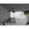 Mexen Next L Bathtub Screen 1-Panel 60 x 150 cm, Graphite, Gun Metal - 895-060-000-03-40-95