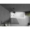 Mexen Next L Bathtub Screen 1-Panel 70 x 150 cm, Graphite, Gun Metal - 895-070-000-03-40-95