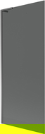 Mexen Next L Bathtub Screen 1-Panel 80 x 150 cm, Graphite, Gun Metal - 895-080-000-03-40-95