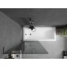 Mexen Next L Bathtub Screen 1-Panel 80 x 150 cm, Graphite, Gun Metal - 895-080-000-03-40-95