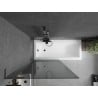 Mexen Next L bathtub screen 1-wing 90 x 150 cm, graphite, gun metal - 895-090-000-03-40-95