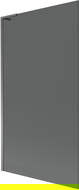 Mexen Next L Bath Screen Single Panel 100 x 150 cm, Graphite, Gun Metal - 895-100-000-03-40-95
