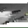 Mexen Next L bath screen single-winged 60 x 150 cm, graphite, brushed nickel - 895-060-000-03-40-97