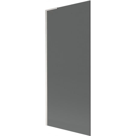 Mexen Next L bathtub screen 1-panel 80 x 150 cm, graphite, brushed nickel - 895-080-000-03-40-97