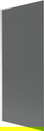 Mexen Next L Bath Screen 1-wing 80 x 150 cm, Graphite, Brushed Nickel - 895-080-000-03-40-97