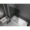 Mexen Next L Bathtub Screen 1-Panel 100 x 150 cm, Graphite, Brushed Nickel - 895-100-000-03-40-97