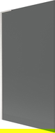 Mexen Next L Bathtub Screen 1-Panel 100 x 150 cm, Graphite, Brushed Nickel - 895-100-000-03-40-97