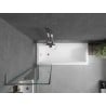 Mexen Next L Bathtub Screen 1-Panel 50 x 150 cm, Black Pattern, Chrome - 895-050-000-03-70-01