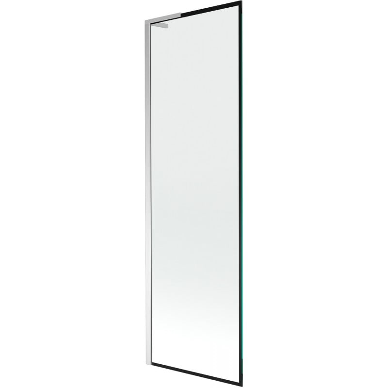 Mexen Next L 1-wing Bath Screen 60 x 150 cm, black frame, chrome - 895-060-000-03-70-01