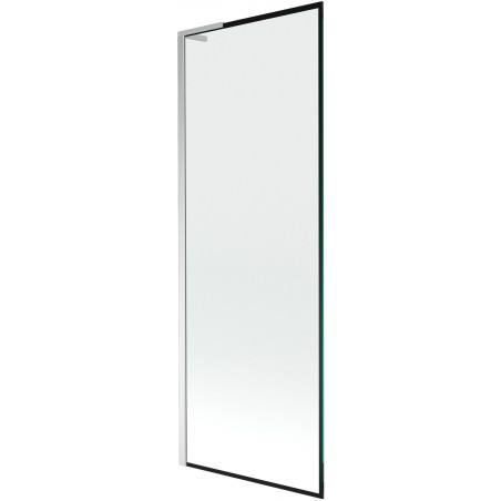 Mexen Next L Bathtub Screen 1-Panel 70 x 150 cm, Black Pattern, Chrome - 895-070-000-03-70-01