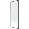 Mexen Next L Bath Screen 1-panel 70 x 150 cm, black frame, chrome - 895-070-000-03-70-01