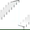 Mexen Next L Bathtub Screen 1-Panel 70 x 150 cm, Black Pattern, Chrome - 895-070-000-03-70-01