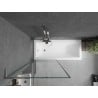 Mexen Next L bathtub screen 1-wing 80 x 150 cm, black pattern, chrome - 895-080-000-03-70-01