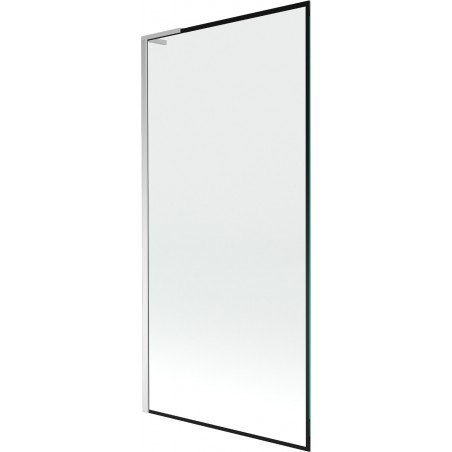 Mexen Next L bath screen 1-wing 90 x 150 cm, black pattern, chrome - 895-090-000-03-70-01