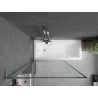 Mexen Next L bathtubs screen 1-winged 100 x 150 cm, black pattern, chrome - 895-100-000-03-70-01