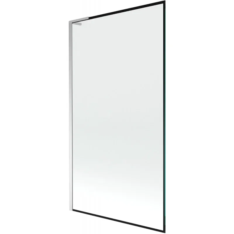 Mexen Next L 1-wing Bath Screen 100 x 150 cm, Black Frame, Chrome - 895-100-000-03-70-01