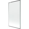 Mexen Next L bathtubs screen 1-winged 100 x 150 cm, black pattern, chrome - 895-100-000-03-70-01