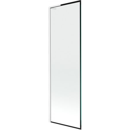 Mexen Next L bathtub screen 1-wing 60 x 150 cm, black pattern, white - 895-060-000-03-70-20