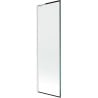 Mexen Next L bathtub screen 1-wing 60 x 150 cm, black pattern, white - 895-060-000-03-70-20