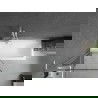 Mexen Next L bathtub screen 1-wing 80 x 150 cm, black pattern, white - 895-080-000-03-70-20