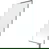 Mexen Next L bathtub screen 1-wing 80 x 150 cm, black pattern, white - 895-080-000-03-70-20