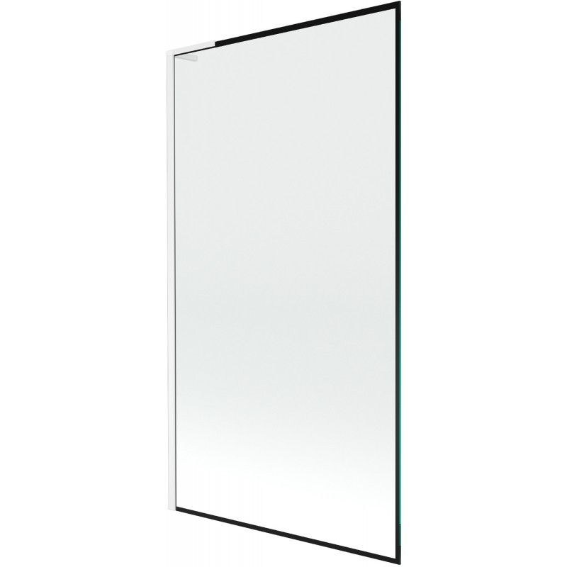 Mexen Next L shower screen 1-wing 100 x 150 cm, black pattern, white - 895-100-000-03-70-20