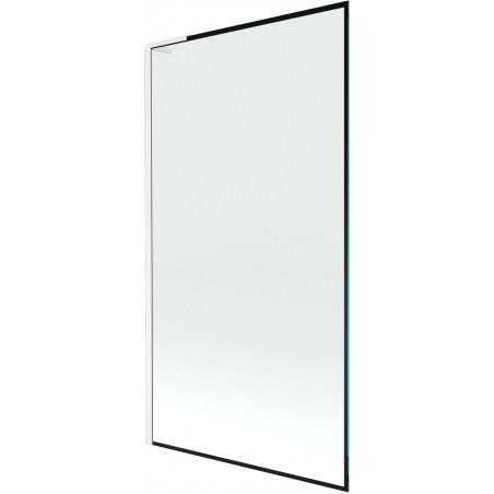 Mexen Next L shower screen 1-wing 100 x 150 cm, black pattern, white - 895-100-000-03-70-20
