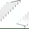 Mexen Next L shower screen 1-wing 100 x 150 cm, black pattern, white - 895-100-000-03-70-20