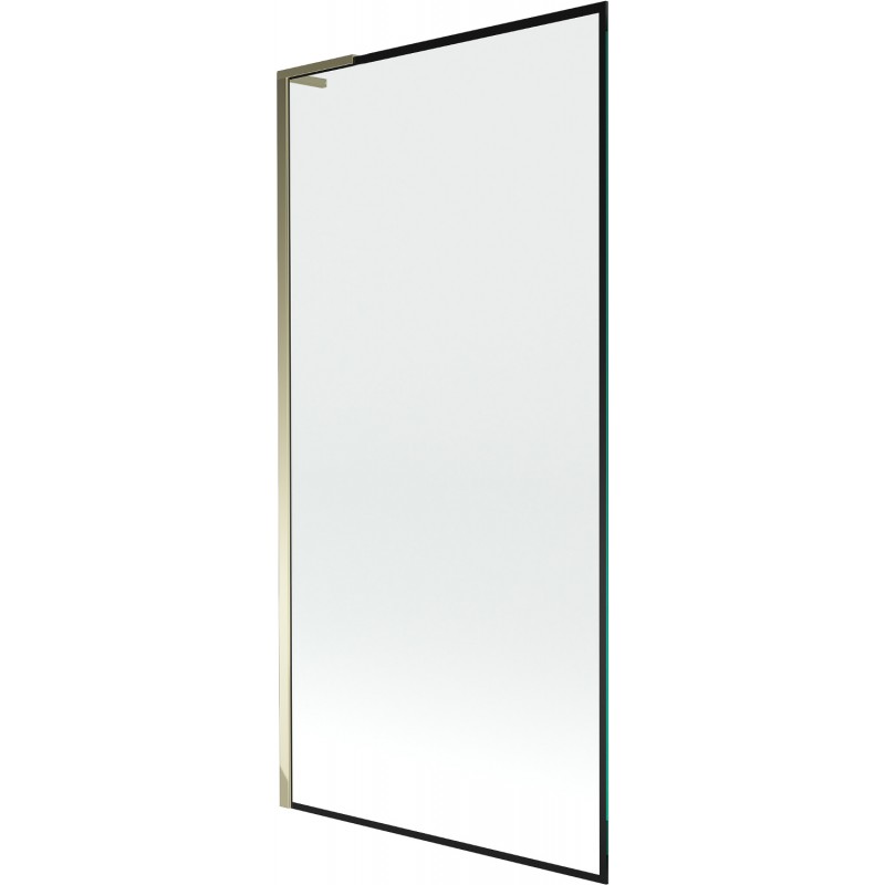 Mexen Next L shower screen single-winged 90 x 150 cm, black frame, gold - 895-090-000-03-70-50