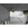 Mexen Next L shower screen 1-wing 90 x 150 cm, black pattern, gold - 895-090-000-03-70-50