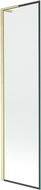 Mexen Next L bath shower screen 1-wing 50 x 150 cm, black frame, brushed gold - 895-050-000-03-70-55