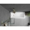 Mexen Next L bathtub screen 1-wing 50 x 150 cm, black pattern, brushed gold - 895-050-000-03-70-55